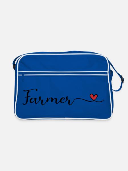 farmer - Retro Bag - blue/white - Front