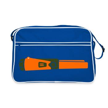 Pinpointer Sonde Sondengänger - Retro Tasche - Blau/Weiß - Vorne