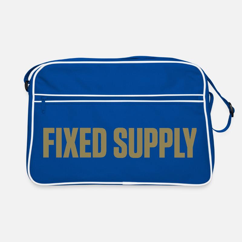 Fixed Supply Gold Typography Retro Tasche