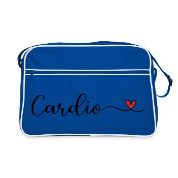 Cardio with a Heart - Retro Bag - blue/white - Front