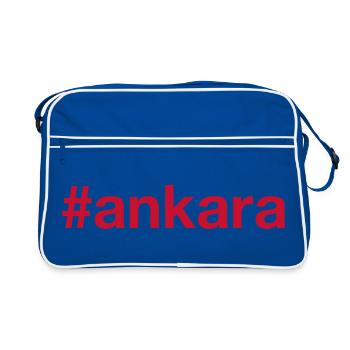 ANKARA Turkey Türkei Hashtag - Retro Bag - blue/white - Front