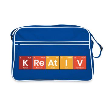 Periodensystem Kreativ - Retro Tasche - Blau/Weiß - Vorne