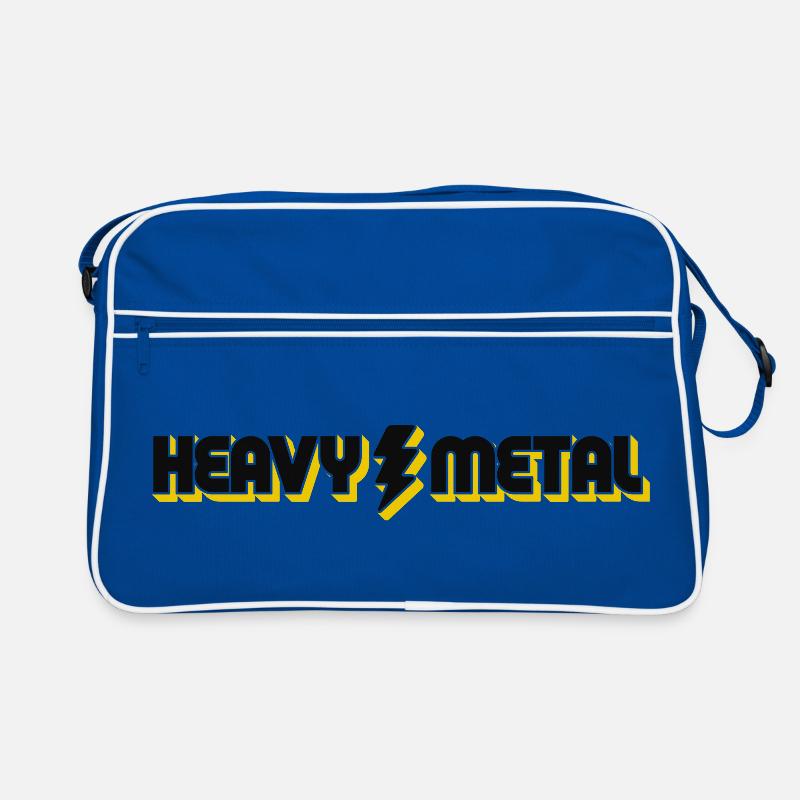 Logo texte de l’éclair en métal lourd Sac Retro