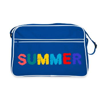 GELIEBTE. MEISTER. LEHRER. SCHULE - Retro Tasche - Blau/Weiß - Vorne