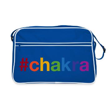 CHAKRA Hahstag - Retro Bag - blue/white - Front