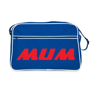 Maman d'Amour - Muttertag - Retro Tasche - Blau/Weiß - Vorne