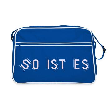 That's right - Retro Bag - blue/white - Front