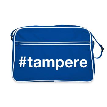Tampere Suomi Finland Hashtag - Retro Bag - blue/white - Front