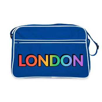 London LGBTQ Rainbow - Sac Retro - bleu/blanc - Devant