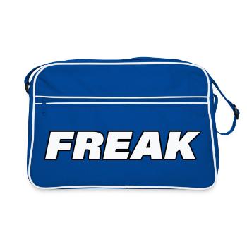 FREAK - Retro Tasche - Blau/Weiß - Vorne