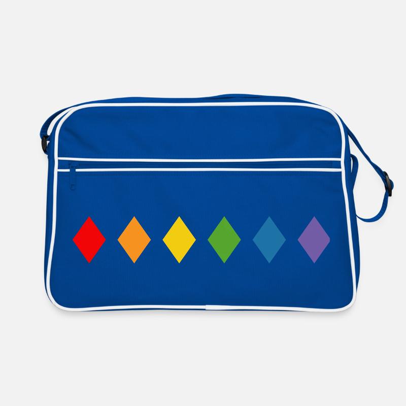 Rainbow Rhombus Retro Bag