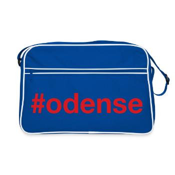 ODENSE Denmark Dänemark - Retro Tasche - Blau/Weiß - Vorne