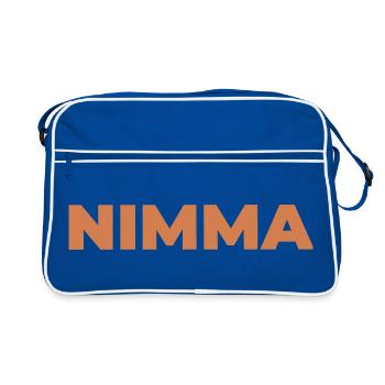 NIMMA - Sac Retro - bleu/blanc - Devant