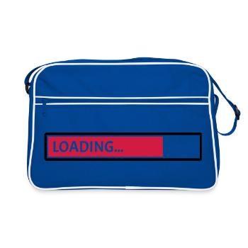 Loading - Retro Bag - blue/white - Front