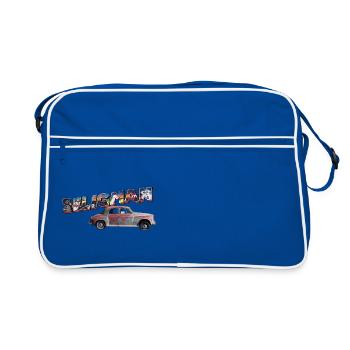 Old car in Seligman in Arizona, US Road 66 - Retro Bag - blue/white - Front