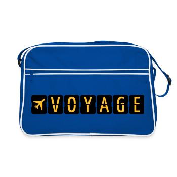 Voyage - Sac Retro - bleu/blanc - Devant
