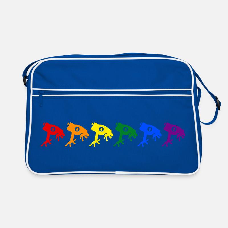 Rainbow Frogs Retro Bag