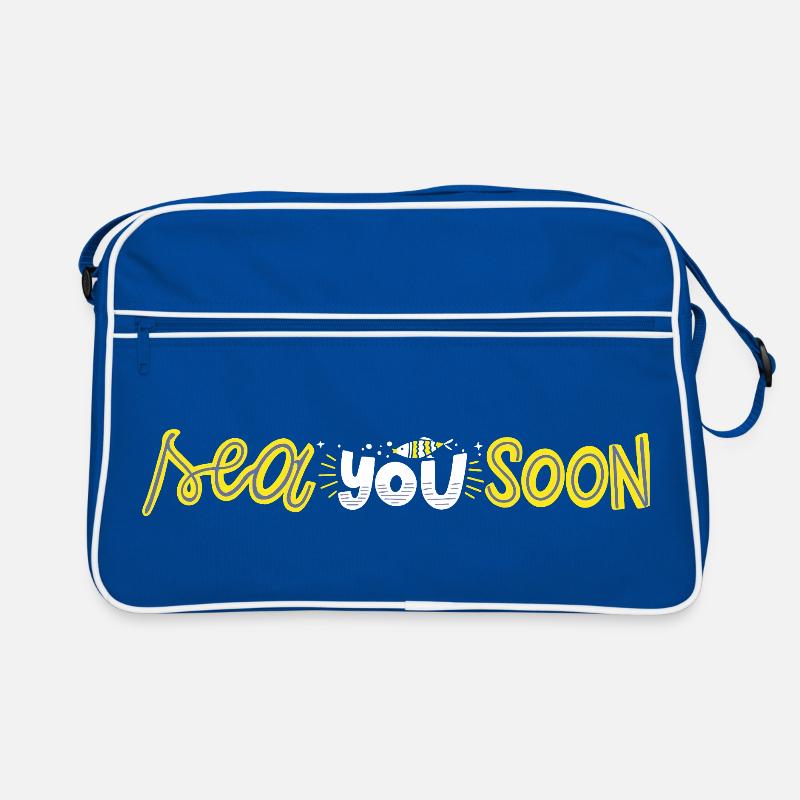 Mignonne design de jeux de mots d’adieu sur l’océan Sac Retro