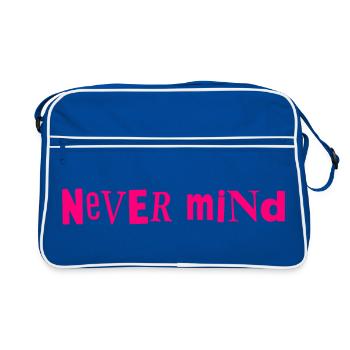 Never mind - Retro Bag - blue/white - Front