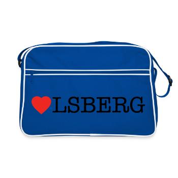 Olsberg - Retro Tasche - Blau/Weiß - Vorne