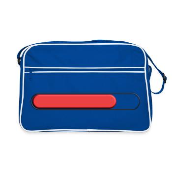 Average tonnage Red (three quarters) - Retro Bag - blue/white - Front