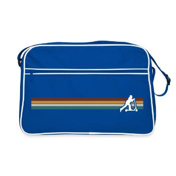 Awaiting design file - Retro Bag - blue/white - Front