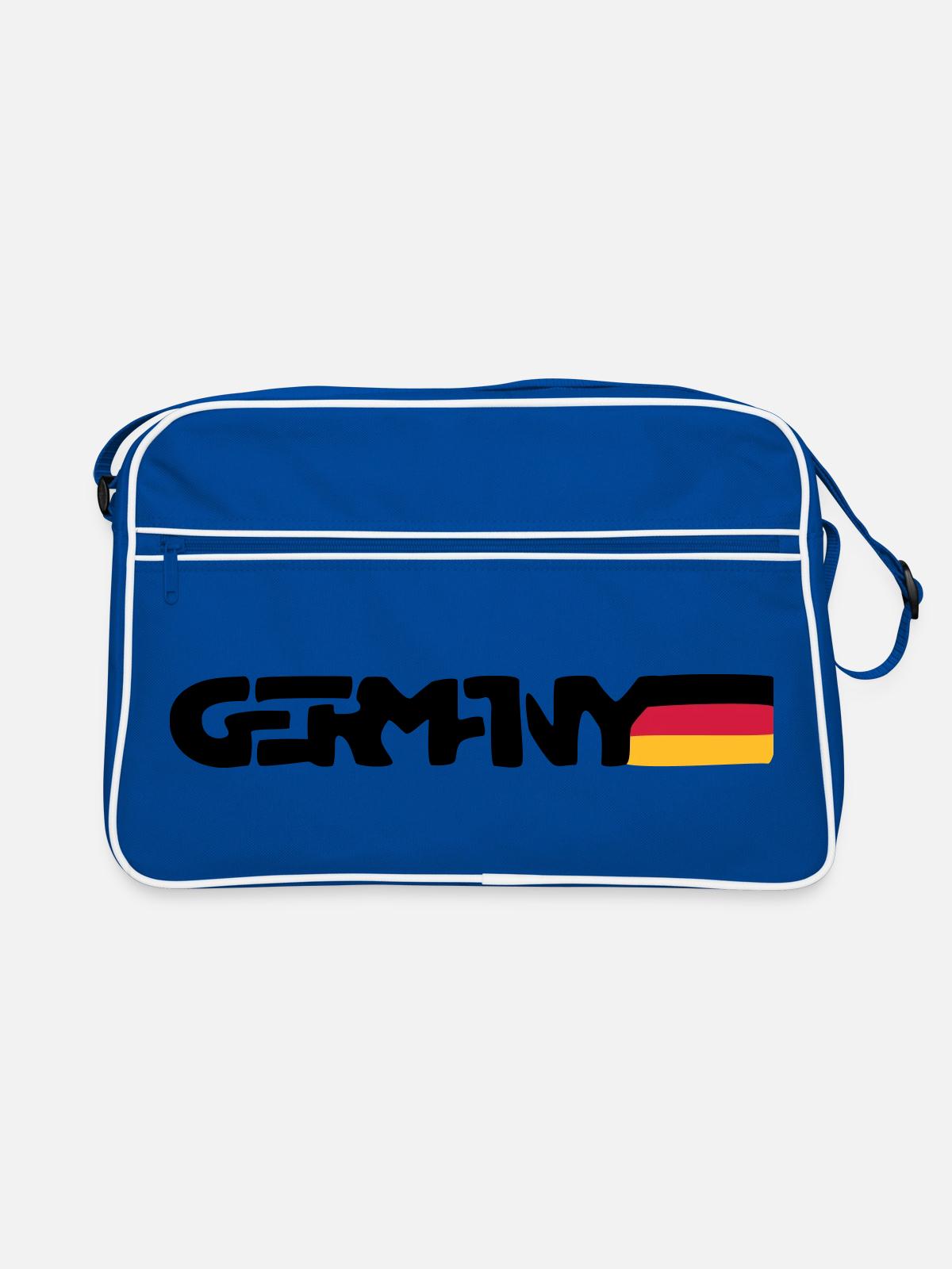 Allemagne - Sac Retro - bleu/blanc - Devant