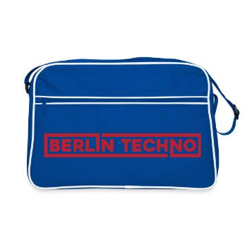 Berlin Techno Hard Dark Rave - Sac Retro - bleu/blanc - Devant