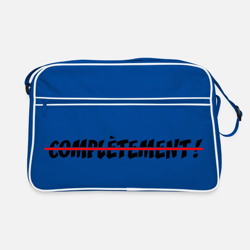 COMPLETELY CRAZY! - offbeat graphic humor Retro Bag