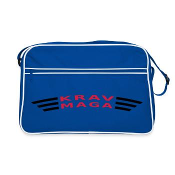 KRAVMAGA curved - Retro Bag - blue/white - Front