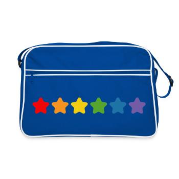 Starlette arc-en-ciel LGBT lgbtqi queer - Sac Retro - bleu/blanc - Devant