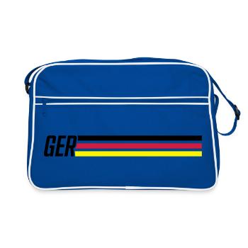 germany team deutschland - Sac Retro - bleu/blanc - Devant