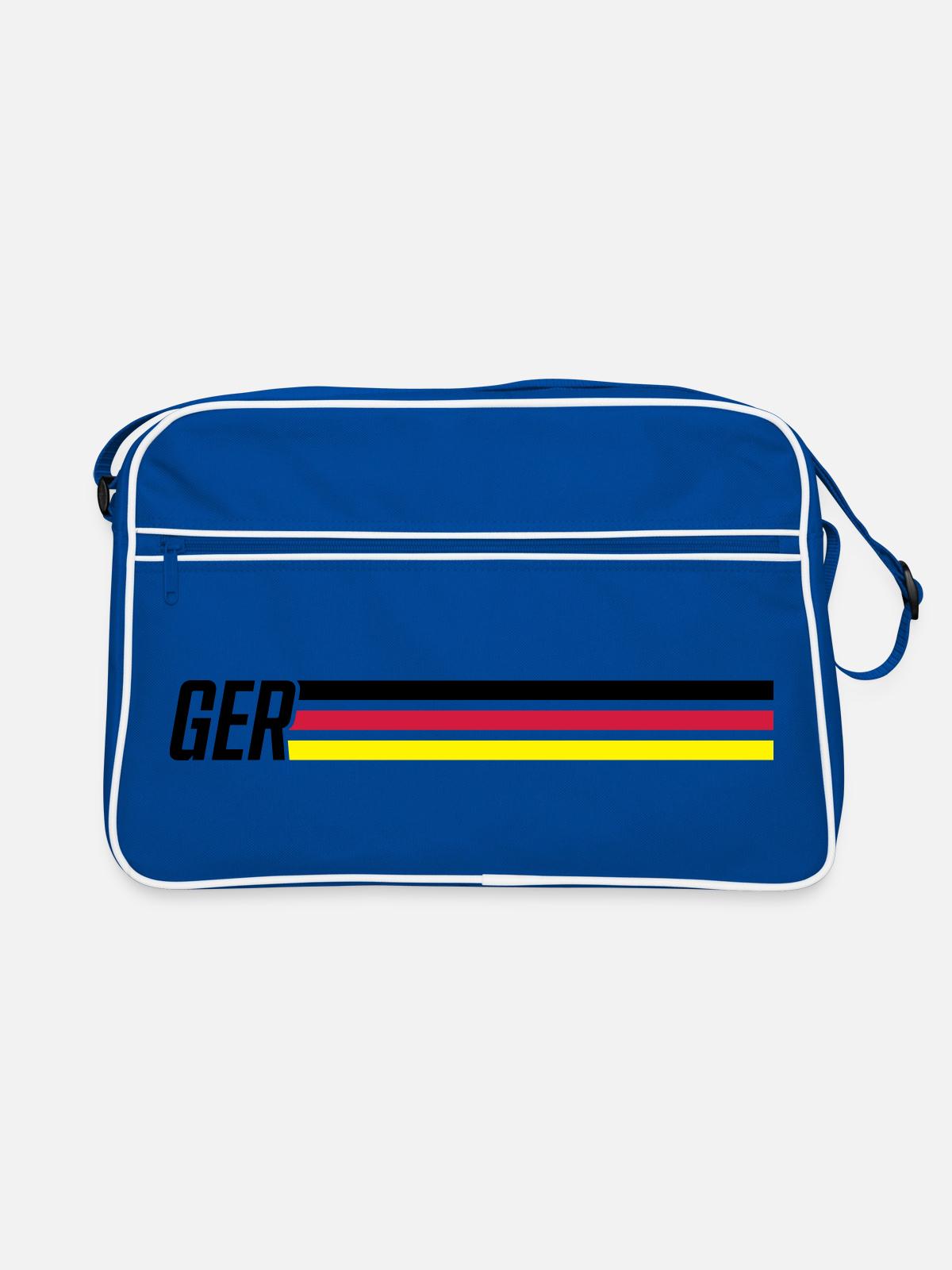 germany team germany - Retro Bag - blue/white - Front