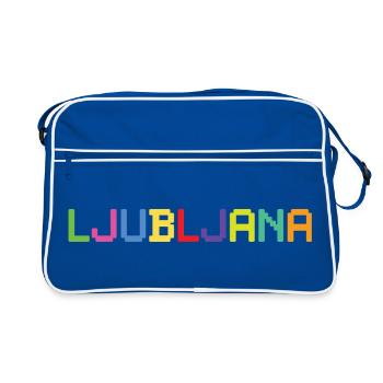 LJUBLJANA Slovénie Slowenien - Sac Retro - bleu/blanc - Devant