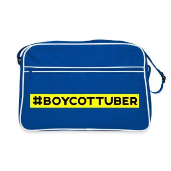 Boycott UBER - Retro Bag - blue/white - Front