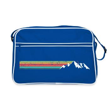 Mountain Ridge Rainbow Stripes - Retro Bag - blue/white - Front