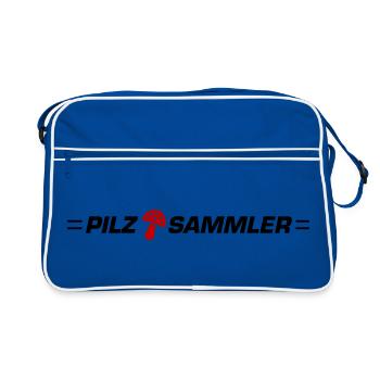 Collecteur de champignons - Sac Retro - bleu/blanc - Devant
