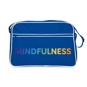 Mindfulness - Retro Bag - blue/white - Front