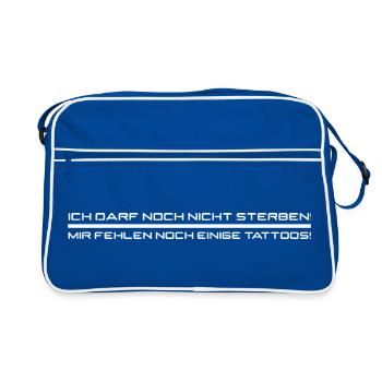 Il me manque encore des tatouages blancs - Sac Retro - bleu/blanc - Devant