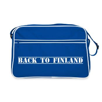 Finlande Finlande - Sac Retro - bleu/blanc - Devant