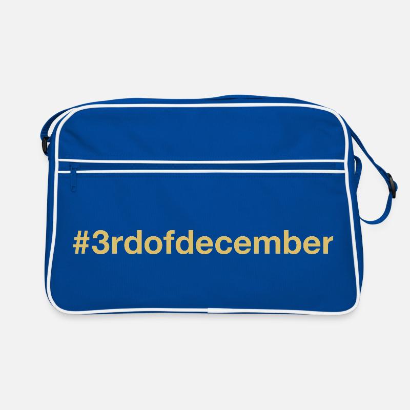 geboren am 3. Dezember Geburtstag birthday Retro Tasche