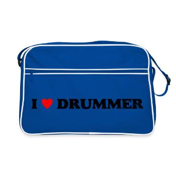 Design input required - Retro Bag - blue/white - Front
