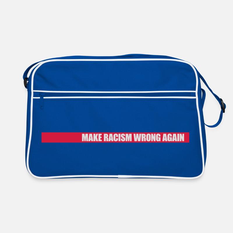 make racism wrong again Retro Tasche