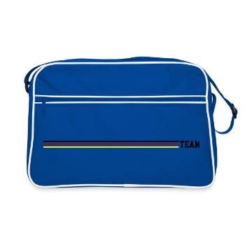 Ligne Team Germany - Sac Retro - bleu/blanc - Devant