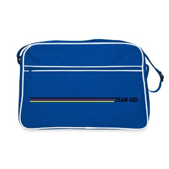 Équipe Allemagne - Sac Retro - bleu/blanc - Devant
