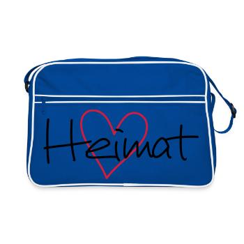 maison de coeur - Sac Retro - bleu/blanc - Devant