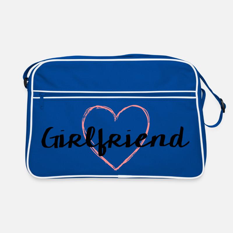 Girlfriend Herz Junggesellenabschied Retro Tasche