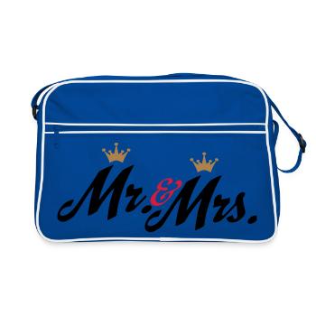mariage - Sac Retro - bleu/blanc - Devant