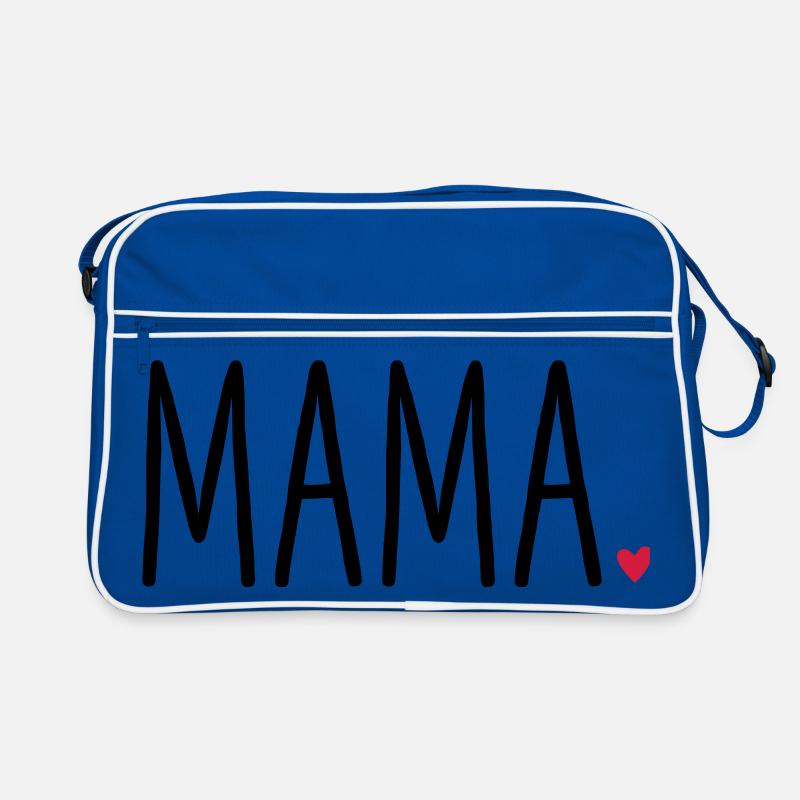 Mama Herz - Geschenk Muttertag Kind Liebe Retro Tasche