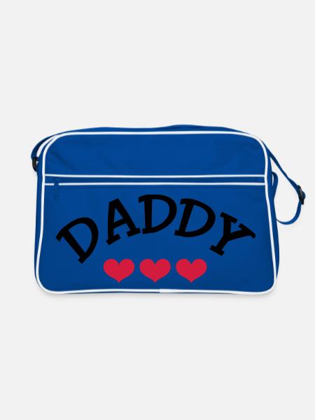 Daddy - Retro Bag - blue/white - Front